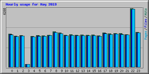 Hourly usage for May 2019