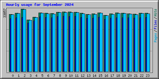 Hourly usage for September 2024