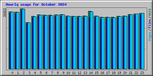 Hourly usage for October 2024