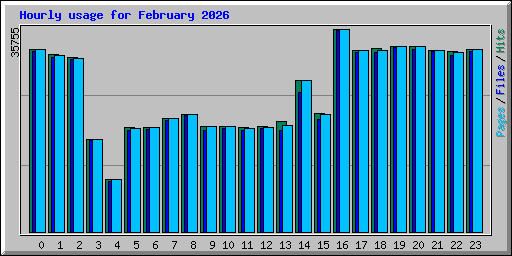 Hourly usage for February 2026